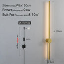 GobekUsa Black LED Wall Sconce for Living Room Bedroom Lighting