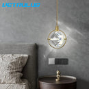 GobekUsa Crystal LED Ceiling Lamp Chandelier Iron Art Bar Home Decor.
