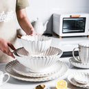 GobekUsa Ceramic White Glaze Dinnerware Set