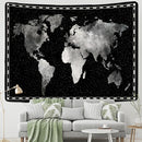GobekUsa Geometric World Map Tapestry Wall Hanging: 3D Print Decor Yoga Mat Sleeping Pad