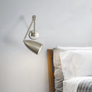 GobekUsa Adjustable Swing Long Arm LED Wall Lamp for Bedroom Study Living Room