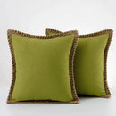 GobekUsa Linen Square Throw Pillow Covers Set - Home Decor for Sofa, Couch, Bed