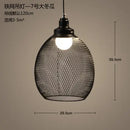 GobekUsa Industrial Birdcage Chandelier: Retro Iron Net Hanging Lamp for Creative Home Lighting