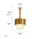GobekUsa Art Deco Crystal LED Chandelier - 4 Tier Gold Silver Designer Lighting