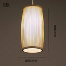 GobekUsa Japanese Bamboo Chandelier Lights for Bedroom Living Room Tea Room Zen Lamps