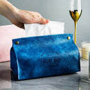 GobekUsa Leather Tissue Box Holder - Nordic Style Decor Storage Case