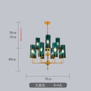 GobekUsa Glass Chandelier: Luxury Nordic LED Hanging Lamp for Living Room, Dining Room, Bedroom