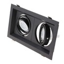 GobekUsa Double Ring LED Ceiling Downlights GU10 MR16 Base Spot Lamps Holder Bracket