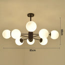 GobekUsa Black/Gold Glass Pendant Light for Living Room Bedroom Restaurant
