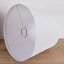 GobekUsa 30cm White Fabric Lampshade for E27 Ceramic Desk Bedside Floor Table Lamps
