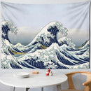 GobekUsa Kanagawa Wave Bohemian Tapestry Wall Hanging: Aesthetic Room Decor