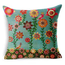 GobekUsa Green Leaves Decorative Throw Pillowcase 45*45cm for Sofa Home Decor