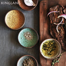 GobekUsa Ceramic Round Sauce Dish - Small Seasoning Bowl for Soy Sauce and Wasabi