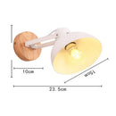 GobekUsa LED Wood Wall Sconce Modern E27 Base Fixture for Aisle Lighting