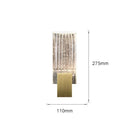 GobekUsa Crystal Wall Light: Modern Minimalist American Art Bedside Study Designer Wall Lamp