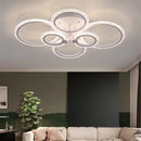 GobekUsa Acrylic Ceiling Lights Modern Chandelier LED Lamps Dining Living Room Bedroom Decor
