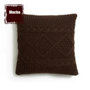 GobekUsa Knitted Rhombus Pillowcase: Super Soft Throw Pillow Cover for Home Decor