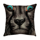 GobekUsa Cute Cat Sofa Cotton Linen Cushion Cover Pillowcase Home Decor Pillow