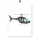GobekUsa "Adventures in Motion" Canvas Print - Nordic Cartoon Transportation