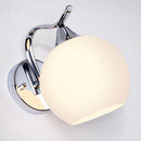 GobekUsa Glass Wall Lamp: Modern Luxury White Ball Light for Bedroom, Aisle, Corridor