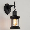 GobekUsa Industrial Glass Wall Lamp for Bedside Bedroom, Bar, Cafe, Aisle, and Stairway