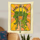 GobekUsa Botanical Tapestry Wall Hanging for 70s Aesthetic Home Decor