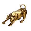 GobekUsa Gold Wall Street Bull Statue: Office Decor, Living Room Ornament, Desk Decoration