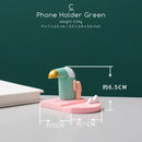 GobekUsa Bird Figurine: Modern Resin Toucan Statue for Home Office Decor & Phone Holder