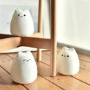 GobekUsa Cat Silicone LED Night Light Touch Sensor 2 Modes Children Bedroom Lamp