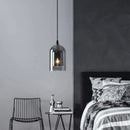 Nordic Smoky Gray Glass Pendant Light