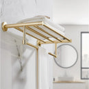 GobekUsa Brushed Gold Bathroom Hardware Set for Bath Accessories and Organization.
