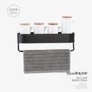 GobekUsa Aluminum Bathroom Shelf with Towel Bar for Bath/Shower Organization
