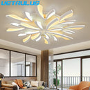 GobekUsa Branch Design LED Chandelier: Modern Nordic Acrylic Ceiling Light for Stylish Living Room Décor