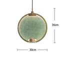GobekUsa Brass Pendant Light: Minimalist Glass Round Loft Lamp for Cafe & Bar