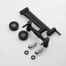 GobekUsa Black Brass Pot Filler Tap, Foldable Kitchen Faucet with Rotate Spout