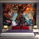 GobekUsa 3D Print Hippie Wall Tapestry, Bohemian Home Decor Bed Sheet & Wall Hanging