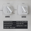 GobekUsa LED Wall Lamp: 3W Spot 7W Backlight Sconce for Home Bedroom Lighting