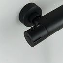 GobekUsa Black/Chrome Brass Thermostatic Shower Set with Wall Mount - Bathroom Accessories