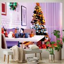 GobekUsa Christmas Fireplace & Tree Tapestry Wall Hanging