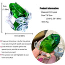 GobekUsa Crystal Frog Figurine Collection | Glass Animal Paperweight Table Ornament & Home Decor