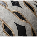 GobekUsa Leather Patch Embroidery Cushion Cover: Modern Luxury Pillow Case for Sofa