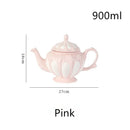 GobekUsa Elegant Porcelain Tea Set: Teapot, Cups, Saucers, High-Grade Coffee Pot, Perfect for Parties