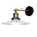 GobekUsa Industrial Loft Wall Lamp, Retro Wall Light for Home Decor, E27 Bulb Lighting