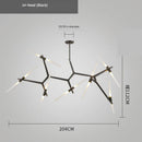 GobekUsa Gold LED Chandelier: Modern Nordic Lighting Fixture for Indoor Decor.