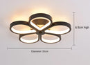 GobekUsa Acrylic Flower Twisted LED Chandelier Ceiling Lamp for Living Room, Hotel Decor