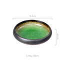 GobekUsa Elegant Ceramic Sushi Plate - Handcrafted Japanese Style