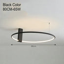 GobekUsa LED Round Ceiling Lamp Scandinavian Design White Black Gold Metal Aluminum