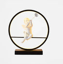 GobekUsa Angel Doll Bird Table Lamp: Romantic LED Lighting for Home Decor