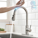 GobekUsa Gold Sensor Kitchen Faucet Stainless Steel Smart Touch Control Sink Tap