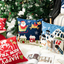 GobekUsa Christmas Embroidered Pillow Cover Set - 45x45cm